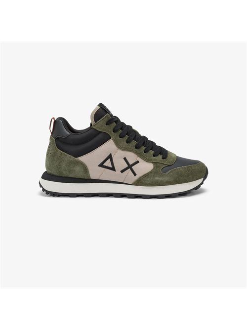 Sneaker Tom 2.0 Solid in nylon e suede militare scuro SUN 68 | Z45109/74